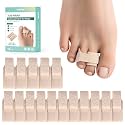 Welnove Hammer Toe Straightener & Corrector - Broken Toe Wraps 16 Ct Large