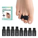 Welnove Hammer Toe Straightener and Corrector - Toe Wraps 8 Ct Multi-Size