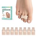 Welnove Hammer Toe Straightener and Corrector - Broken Toe Wraps 8 Ct Small