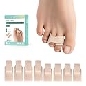 Welnove Hammer Toe Straightener and Corrector - Toe Wraps 8 Ct Multi-Size