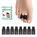 Welnove Hammer Toe Straightener and Corrector - Broken Toe Wraps 8 Ct Small