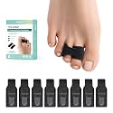 Welnove Hammer Toe Straightener and Corrector - Broken Toe Wraps 8 Ct Large