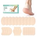 Welnove Moleskin for Blisters, Adhesive Foot Pads 24 Sheets 4 Shapes