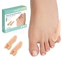 Welnove Tailor's Bunion Corrector Pads - 8 Pack Pinky Toe Protector, Bunion Cushion with Separator for Women Men, Gel Bunion Shield for Foot Pain Relief, Beige(Shield Spacers)