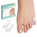 Welnove Tailor's Bunion Corrector Pads - 8 Pack Pinky Toe Protector, Bunion Cushion with Separator for Women Men, Gel Bunion Shield for Foot Pain Relief(Shield Spacers)
