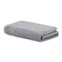 Welspun 100% Cotton Quick Dry Bath Towel | High Absorbency Super Soft, Fast Drying Towels for Bath | 380 GSM Large Size 1 Piece Bath Towel for Men and Women | Sized 70cm X 137cm Grey
