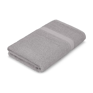 welspun 100 cotton towels for bath large size  super soft amp highly absorbent towels for bath  420 gsm  84x180 cm  light grey