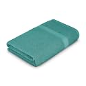 Welspun Alpha 100% Cotton 420 GSM Dobby Weave Plain Large Bath Towel|Quick Dry &amp; Highly Absorbent Bath Towel – 84 x 180Cm – Light Teal