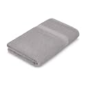 Welspun 100% Cotton Towels for Bath Large Size | Super Soft &amp; Highly Absorbent Towels for Bath | 420 GSM | 84x180 cm | Light Grey