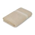 Welspun Alpha 100% Cotton 420 GSM Dobby Weave Plain Large Bath Towel|Quick Dry & Highly Absorbent Bath Towel – 84 x 180Cm – Brown