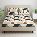 Welspun Microfiber Bedsheet for Double Bed King Size with 2 Pillow Covers | Skin Safe & Super Soft Bed Sheet | Easy Care & Durable | 220 x 240 cm | Pillow Covers 43 x 68 cm | Brown