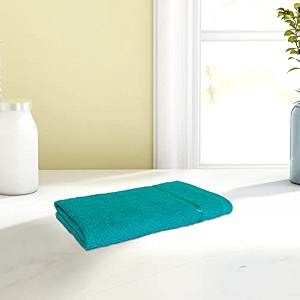 welspun quik dry 380gsm cotton solid bath towel black large