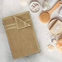 Welspun Quik Dry Bath Towel100% Cotton Soft, Fluffy &amp; Super Absorbent Colour: Tan for Men, Women &amp; Kids 375 GSM Contents: 1 Extra Large Bath Towel Size: 70cm X 150 cm Made in India, standard (1041964)