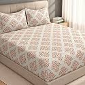 Welspun Zen Microfiber Floral Double Bedsheet with