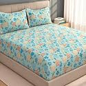 Welspun Zen Microfiber Floral Double Bedsheet with