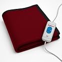 WELTHERM Signature Premium Marino Wool Electric Blanket| Under Blanket| Bed Warmer with 4 Heat Settings &amp; Multizone Heating for Single Bed Size (150cms x 80cms), Blue (Maroon)