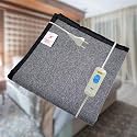 WELTHERM Premium Electric Bed Warmer for Winter | Single Bed Heating Blanket with Foot-Only Heating Mode | Fast Heating &amp; 4 Heat Levels | Shockproof &amp; Washable Fabric | ISO &amp; CE Certified | Grey
