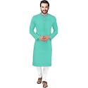 weltpocket Men39s Cotton Blend Solid Straight Kurta