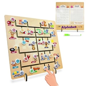 wembley 3 in 1 wooden alphabet puzzle for kids trace the letters amp alphabets abcd creative toy educational board game for babies 2 develops motor skills concentration early learning