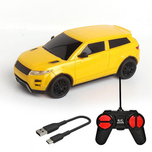 wembley high speed mini 124 scale rechargeable remote control car with lithium battery yellow  black