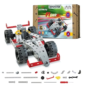 wembley innovator f1 car toy model amp home show case diy building blocks for kids  educational amp learning blocks for kids  creative mechanical construction engineering kit 121 pcs