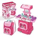 Wembley Kids Makeup Kit for Girls 3–6 Years | 2-in-1 Pretend Play Toy Cosmetic Set | Princess Beauty Makeup Accessories for Toddler Girls | Role Play Gift for Girls Age 3, 4, 5, 6