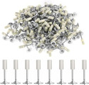 WEMOL 100Pcs Nails for Concrete Nail Gun, Round Nails Wall Fastening Tool Rivet