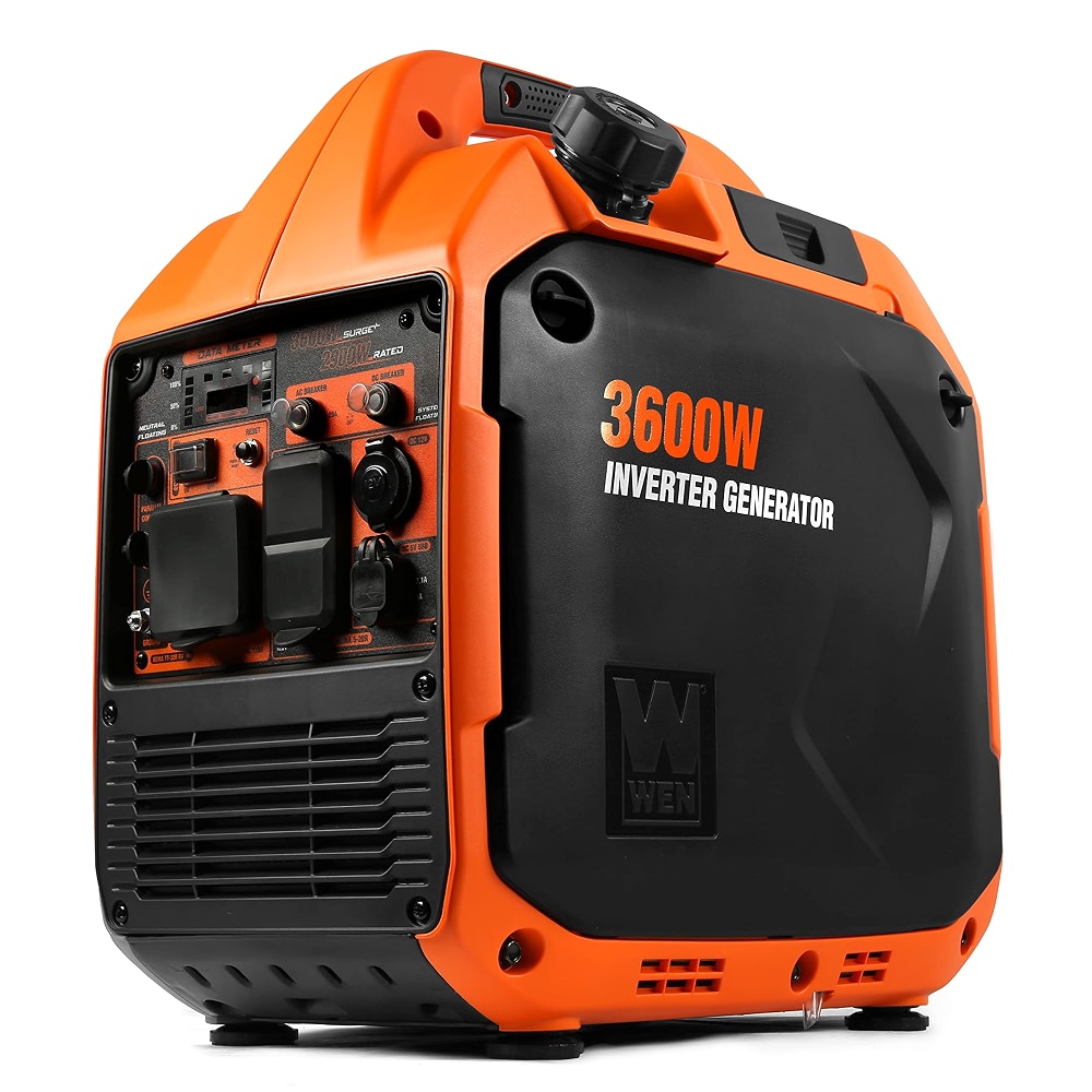 WEN 3600-Watt Portable Inverter Generator, RV-Ready, Quiet and ...