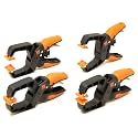 WEN CLH151 Quick-Release Ratcheting Hand Clamps with 1.5-Inch Jaw Opening and 1.5-Inch Throat, 4 Pack