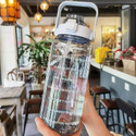 WENGONCILA Motivational Water Bottle With StrawWater Bottles