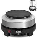 WENGTY Mini Electric Hot Plate Stove Portable Single Burner Electric Heater for Tea Coffee Cooking Wax Melting Candle Making Compact Electric Stove Fast Heating Hot Plate for Home Office Travel