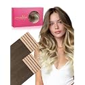 WENNALIFE 3.15 inch Wide Tape in Hair Extensions Human Hair, Tape in Weft