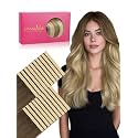WENNALIFE 3.15 inch Wide Tape in Hair Extensions Human Hair, Tape in Weft