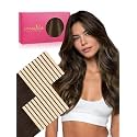 WENNALIFE 3.15 inch Wide Tape in Hair Extensions Human Hair, Tape in Weft
