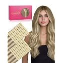 WENNALIFE 3.15 inch Wide Tape in Hair Extensions Human Hair, Tape in Weft