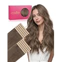 WENNALIFE 3.15 inch Wide Tape in Hair Extensions Human Hair, Tape in Weft