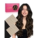 WENNALIFE 3.15 inch Wide Tape in Hair Extensions Human Hair, Tape in Weft