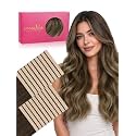 WENNALIFE 3.15 inch Wide Tape in Hair Extensions Human Hair, Tape in Weft
