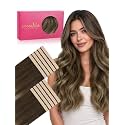 WENNALIFE 3.15 inch Wide Tape in Hair Extensions Human Hair, Tape in Weft