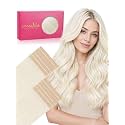 WENNALIFE 3.15 inch Wide Tape in Hair Extensions Human Hair, Tape in Weft