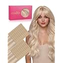 WENNALIFE 3.15 inch Wide Tape in Hair Extensions Human Hair, Tape in Weft