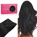 WENNALIFE Clip in Real Human Hair Extensions, 26 Inch 150g 7pcs