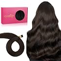 WENNALIFE I Tip Hair Extensions Human Hair, 50g 50s 22 Inch Light Dark Brown Remy Itip Human Hair Extensions Invisible Itips Straight I Tips Fusion Extensions Real Human Hair