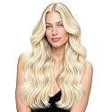 WENNALIFE Seamless Clip In Hair Extensions, 20 Inch 150g 7pcs Balayage Light Wheat Platinum Blonde Hair Extensions Clip in Human Hair Invisible PU Skin Weft Natural Remy Human