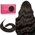 WENNALIFE U Tip Hair Extensions Real Human Hair, 50g 50s 14 Inch Light Dark Brown Remy Hair K Tip Invisible Straight Keratin Bond Hot Fusion Hair