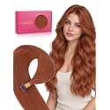WENNALlFE Mini Flat Tip Hair Extensions Human Hair, 50g 63s 24 Inch Dark Auburn Copper Remy Hair K Tip Hair Extensions Seamless Soft and Invisible Keratin Extensions De Cabello