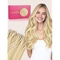WENNALlFE T Lock Tip Hair Extensions Human Hair, 50g 60s 22 Inch Light Blonde Highlighted Golden Blonde Remy Hair Microlink Hair Extensions Real Human Hair Seamless Micro Loop Soft Reusable De Cabello