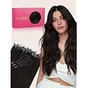 WENNALlFE T Lock Tip Hair Extensions Human Hair, 50g 60s 16 Inch Dark Brown Remy Hair Microlink Hair Extensions Real Human Hair Seamless Micro Loop Soft Reusable Micro Bead Extensiones De Cabello