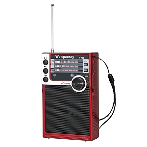y-706 portable pocket radio am fm sw band compact receiver battery operated transistor with good loud sound speaker support usbtf card play headphone jack for indoor outdoor emergency red
