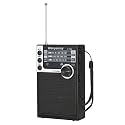 Y-706 Portable Pocket Radio AM FM SW Band Receiver Battery Operated Transistor with Good Loud Sound Speaker Support USB/TF Card Play Headphone Jack for Indoor Outdoor Emergency (Black)
